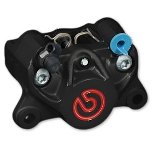 brembo 20.B852.51 ブレンボ 2ポット ラージピストンキャリパー ブラック レッドロゴ (通称 : 新カニ) バイク ブレーキキャリパー (20-B852-51)｜roughandroad-outlet