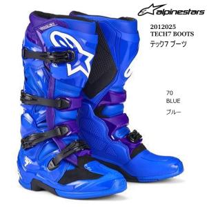 Alpinestars 2012025 TECH7 BOOTS (70 BLUE) アルパインスターズ テック7 (ブルー) バイク 正規品 オフロードブーツ MX レーシングブーツ