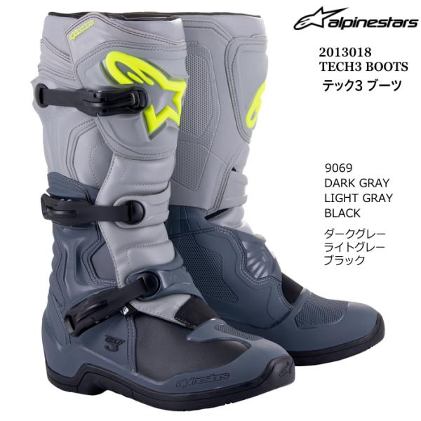 Alpinestars 2013018 TECH3  BOOTS (9069 D.GRAY L.GR...