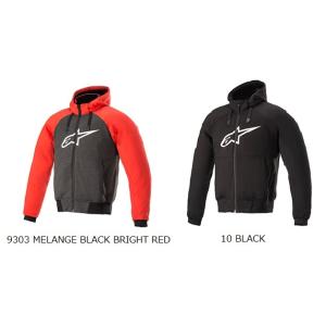 アルパインスターズ CHROME SPORT HOODIE ASIA（9303 MELANGE BLACK BRIGHT RED） サイズ M Al… アルパインスターズ（alpinestars） CHROME SPORT HOODIE ASIA