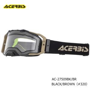 ACERBIS AC-27509BK/BR アチェルビス VULCANゴーグル エンデューロ (ブラック/ブラウン、BLACK/BROWN / #320) バイク オフゴーグル オフロード モトクロス