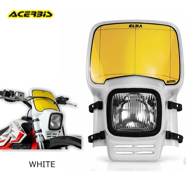 ACERBIS AC-30-20WH アチェルビス フ ELBA ヘッドライト (WHITE / ホ...