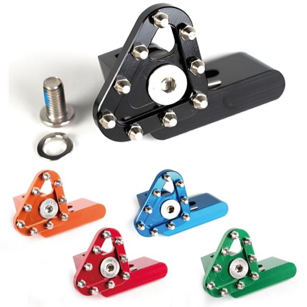 処分特価 AWORKX アウォークス リア 鍛造フットブレーキレバー用チップ バイク オフロード エ...