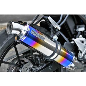 チタンオーバルフルエキゾーストマフラー ソリッドタイプ JMCA認証