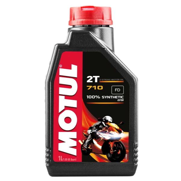 MOTUL MOT-023 モチュール 710 2T 1リットル バイク 2スト用 エンジンオイル ...