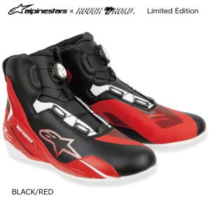 Alpinestars×ラフ＆ロード オリジナル R2510426KR FASTER-4 BOAシューズ Asia (BLACK/RED) バイク ファスター4 アジアフィット アルパインスターズ ROUGH＆ROAD