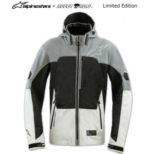Alpinestars×ラフ＆ロード オリジナル R3302626 クルーパーカ エア Asia (GRAY/BLACK) バイク アジアフィット ジャケット アルパインスターズ ROUGH＆ROAD
