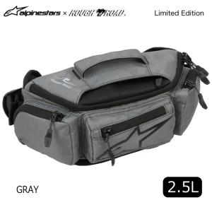 Alpinestars×ラフ＆ロード オリジナル R6100526 カンガ2 ウエストバッグ (2.5リットル) GRAY アルパインスターズ KANGA2 撥水 ボディバッグ ROUGH＆ROAD｜ラフアンドロード ヤフー店