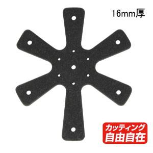 ラフアンドロード RR6206 ヘルメットスペーサー (厚み16mm) バイク ヘルメットのサイズ調整 カッティング可能 ROUGH＆ROAD