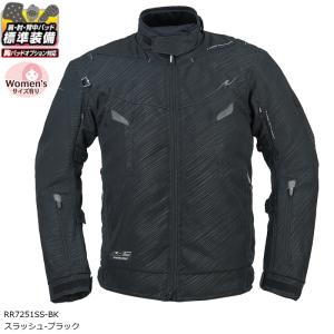 ラフアンドロード RR7251SS-BK エアベントライディングジャケット (スラッシュ-ブラック) バイク 春夏秋 ベンチレーション装備 ROUGH＆ROAD ラフ＆ロード