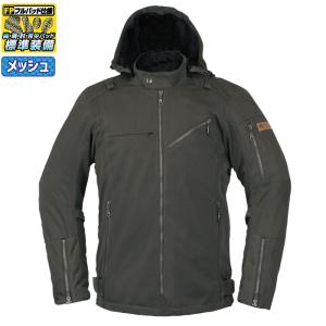 処分特価 ラフアンドロード RR7347DO アーバンメッシュパーカーFP (ダークオリーブ) 春夏 バイクジャケット フルプロテクター ROUGH＆ROAD ラフ＆ロード