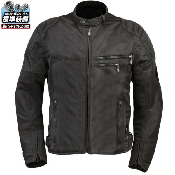 サイズ交換可能 ラフアンドロード RR7354 ライディングZIPメッシュジャケットEM (オールブ...