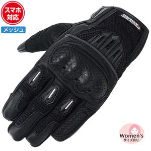 サイズ交換可能 ラフアンドロード RR8425 プロテクションエアスルーグローブ (ブラック) バイク 春夏 メッシュ タッチパネル対応 ROUGH＆ROAD ラフ＆ロード