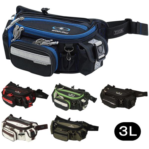 ラフアンドロード RR9451 F-ラフウエストバッグ (3リットル) バイク ワンショルダー RO...