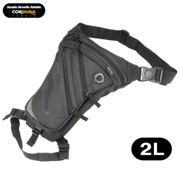 ラフアンドロード RR9554 SCHWARZ R ホルスター (2リットル) バイク レッグバッグ...