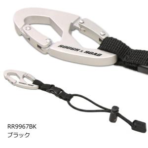ラフアンドロード RR9967BK ラフグローブホルダー (ブラック) バイク グローブの持ち運びに便利 キーホルダー ROUGH＆ROAD ラフ＆ロード
