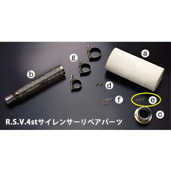R.S.V. RSV5010 RSV 4stシリーズII サイレンサー用 テールパイプボルト3穴用 ...