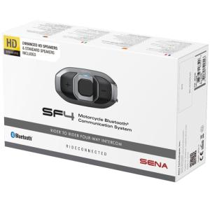 処分特価 SENA SF4 セナ インターコム バイク用ブルートゥースインカム SF4-02 HDパック 0411196 高音質スピーカ付属 日本正規代理店品 保証書あり