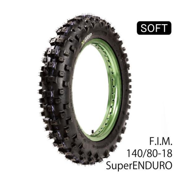 X-GRIP XG-1594 エックスグリップ SuperENDURO リアタイヤ SOFT (14...