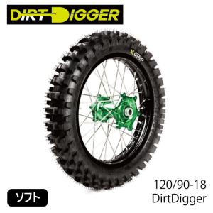 X-GRIP XG-1703 エックスグリップ ガミータイヤ DirtDigger ソフト (120/90-18) ダートディガー バイク オフロードタイヤ エンデューロ｜roughandroad-outlet