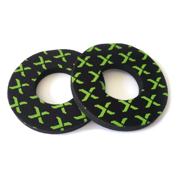 X-GRIP XG-2245 エックスグリップ グリップドーナツ BK/GR 2枚セット バイク オ...