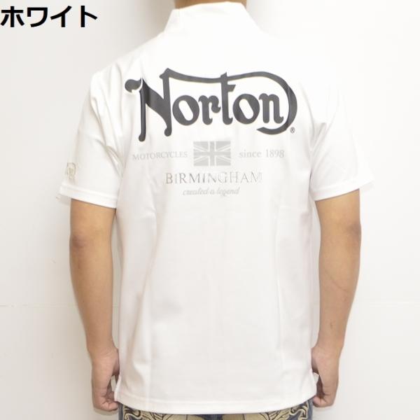 ノートン Norton 服 アパレル 222NN1001 半袖Tシャツ ワンポイント箔ハイネックTE...