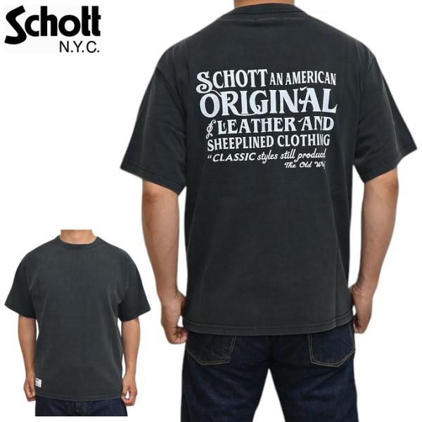 Schott NYC ショット 782-5134033 スノーウォッシュ 半袖Ｔシャツ ADVERT...