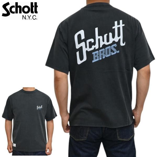 Schott NYC ショット 782-5134035 スノーウォッシュ 半袖Ｔシャツ Schott...