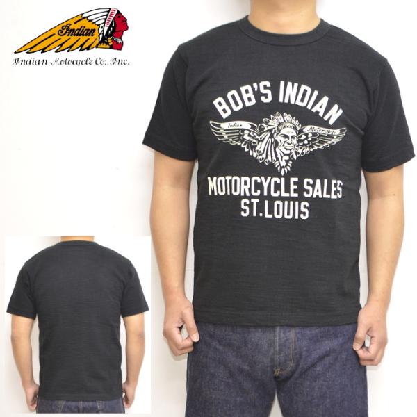 インディアンモーターサイクル IM78746 スラブヤーン 半袖Ｔシャツ INDIAN MORTOR...