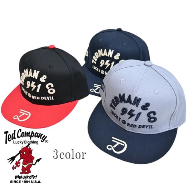 テッドマン TEDMAN TDC-9200 ストレートキャップ LUCKY RED DEVIL キャ...
