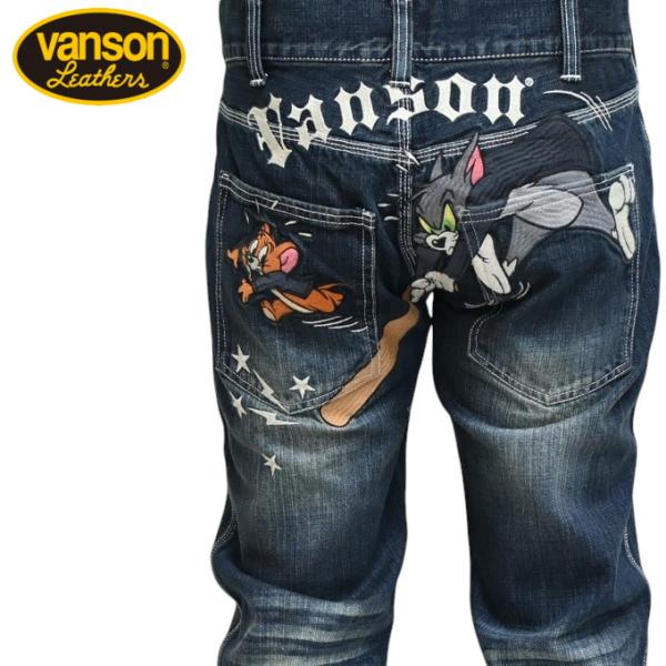 バンソン VANSON トムとジェリー TJV-2516 デニムパンツ ジーンズ  バイカー バイク...
