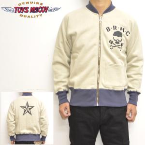 トイズマッコイ TOYS McCOY TMC2262 C-2 スウェット シャツ サンド色 THEWILDONE SWEAT B・R・M・C トレーナー メンズ｜roughriders