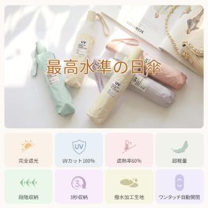 日傘 完全遮光 3秒でたためる 形状記憶 折り...の詳細画像2