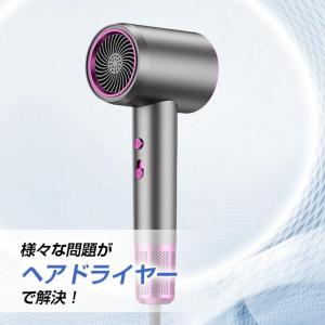 ヘアドライヤー 速乾 3段階風速 温度調整 ド...の詳細画像1