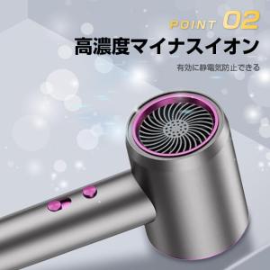 ヘアドライヤー 速乾 3段階風速 温度調整 ド...の詳細画像4