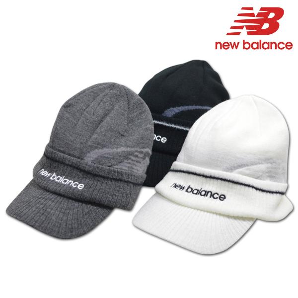 ニューバランス ニットキャップ ニット帽 メンズ ゴルフ ゴルフウェア 白 黒 グレー new ba...