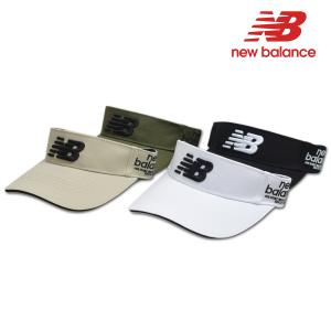 ニューバランス サンバイザー ゴルフ ゴルフウェア new balance メンズ 白 黒 カーキ ベージュ 012-6987002｜ROUND OVER