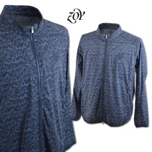 ZOY  ブルゾン メンズ 春夏用 紺 M L 071442100-85｜roundover