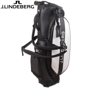 J.リンドバーグ キャディバッグ スタンド式 ゴルフ メンズ J.LINDEBERG 黒 9インチ VESSEL ベゼル 073-14901-19