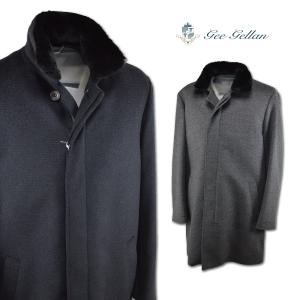 ゲラン ハーフコート メンズ 秋冬用 グレー 紺 M L LL 2110-8221