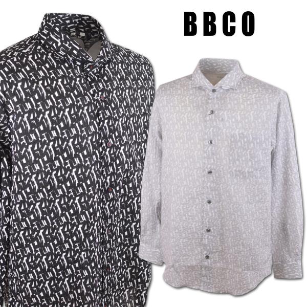BBCO ビビコ 長袖シャツ メンズ 春夏用 黒 グレー M L LL 51-1101-01