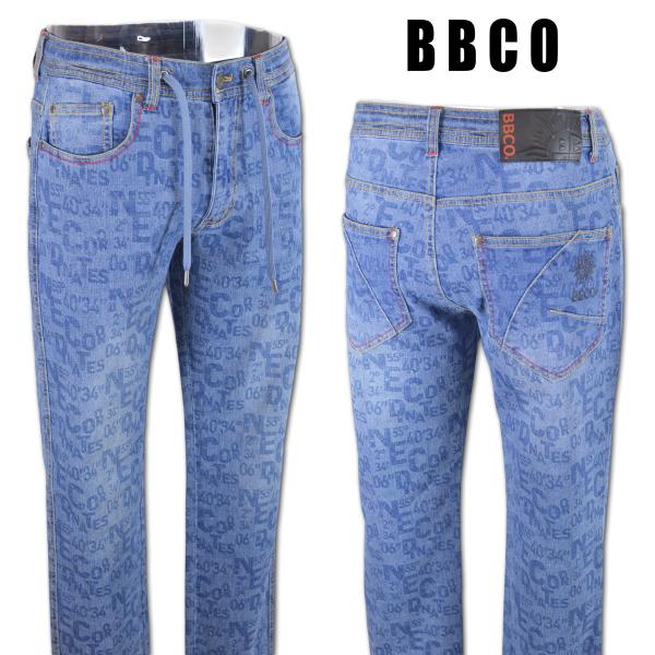 BBCO ビビコ ジーンズ デニム ストレート メンズ 春夏用 紺 M L LL 3L 62-539...