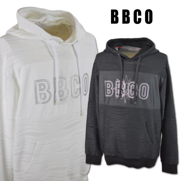 BBCO ビビコ パーカー メンズ 春夏用 白 黒 M L 62-6597-01