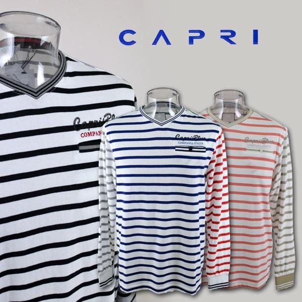 カプリ 長袖Tシャツ メンズ M L LL 7231-2092