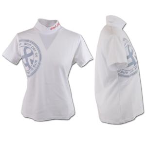 アンパスィ 半袖ハイネックシャツ ゴルフウェア...の詳細画像1