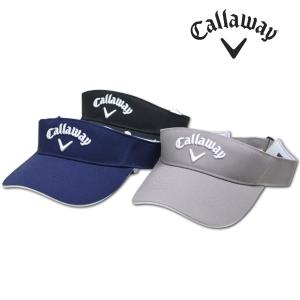 キャロウェイ サンバイザー ゴルフ ゴルフウェア BASIC TW VISOR 26 JM メンズ 黒 紺 グレー c26990109｜ROUND OVER