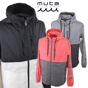 muta MARINE ハーフジップ ヘムリブ モックネックシャツ [全3色