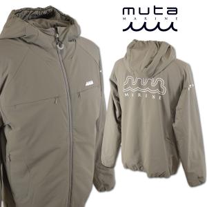 muta 中綿パーカーブルゾン メンズ 秋冬用 グレー M L mmsg230229