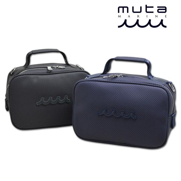 muta カートバッグ CONTINUA パンチングエシカルレザー ミニトートバッグ ゴルフ メンズ...
