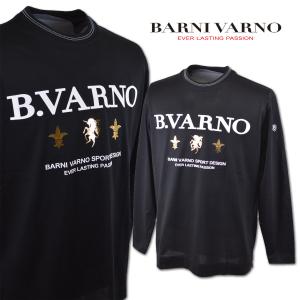 バーニヴァーノ 長袖Tシャツ メンズ 春夏用 黒 M L BARNI VARNO ntn5034-09